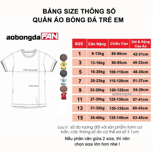 Bộ Áo Bóng Đá Trẻ Em Đội Tuyển Anh Trắng - Có in tên số