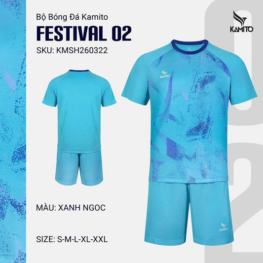 Bộ Bóng Đá Kamito Festival 02 - Có In Tên Số