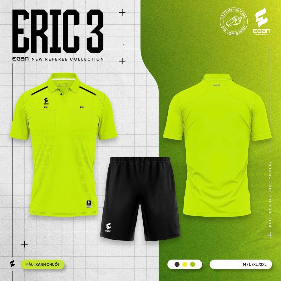 Bộ Trang Phục Thể Thao Trọng Tài - Đồ Trọng Tài Cao Cấp ERIC 2