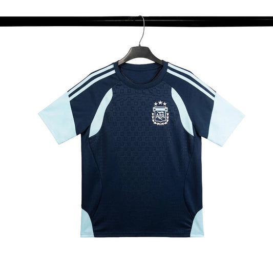 Bộ Quần Áo Bóng Đá Argentina Xanh Đen Training WC26