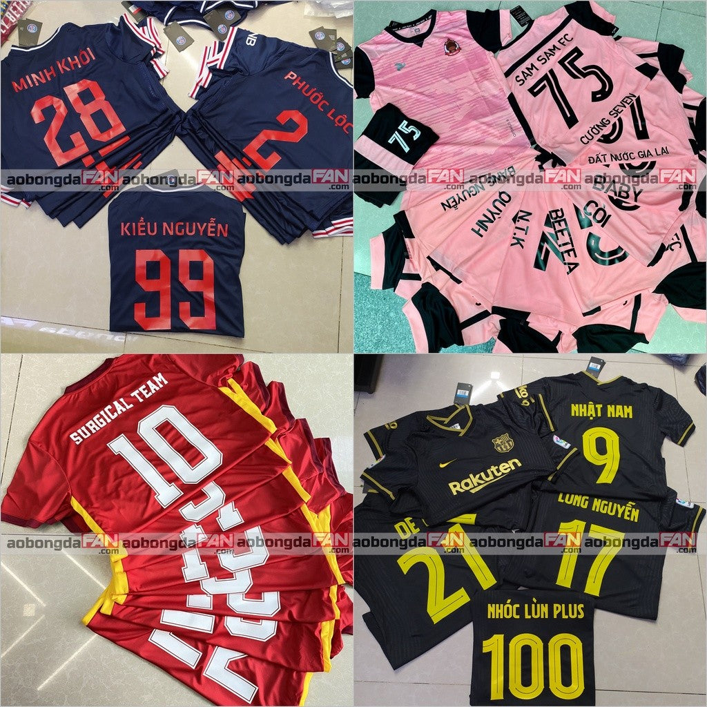 Mực Và Decal in Áo Bóng Đá - in tên số đá banh ( Dành Cho Khách Mua Đồ Tại Shop)