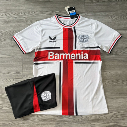 Bộ Bóng Đá Bayer 04 Leverkusen Đỏ Sân Nhà - Vải Mè Thái