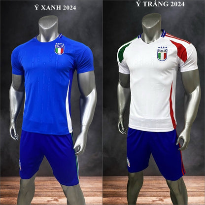 Quần Áo Bóng Đá Tuyển Ý Mới Nhất 2024 - Có in tên số Đội Italia