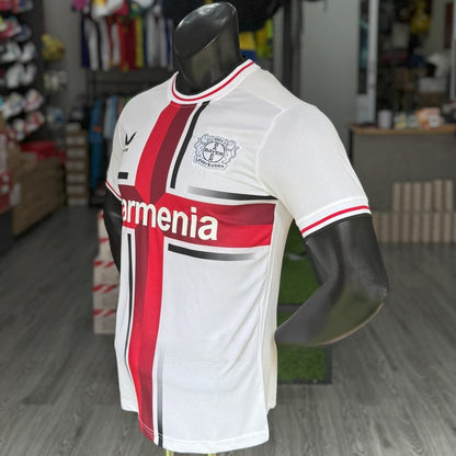 Bộ Bóng Đá Bayer 04 Leverkusen Trắng Sân Nhà - Vải Mè Thái