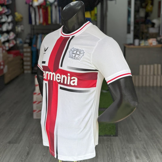 Bộ Bóng Đá Bayer 04 Leverkusen Trắng Sân Nhà - Vải Mè Thái