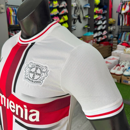 Bộ Bóng Đá Bayer 04 Leverkusen Trắng Sân Nhà - Vải Mè Thái