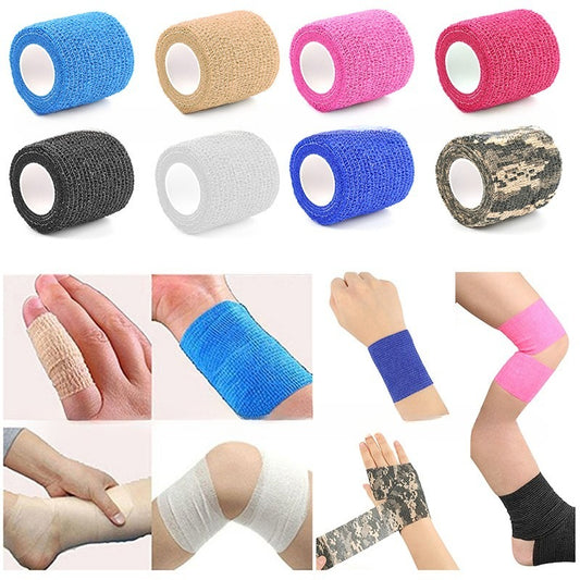 Băng Thun Bóng Đá - Băng Keo Thể Thao Tự Dính (cao su non) - rộng 5cm*4.5m