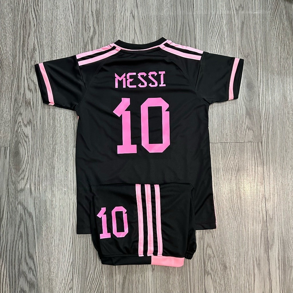 Bộ Đồ Bóng Đá Messi , đội Inter Miami - size trẻ em (có in thêm tên số)