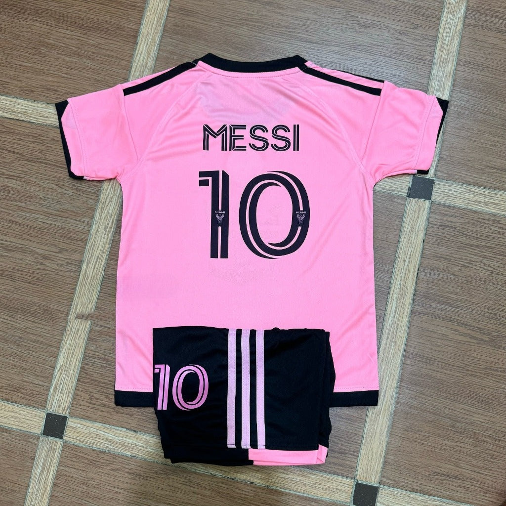 Bộ Đồ Bóng Đá Messi , đội Inter Miami - size trẻ em (có in thêm tên số)