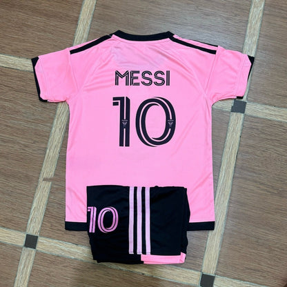 Bộ Đồ Bóng Đá Messi , đội Inter Miami - size trẻ em (có in thêm tên số)