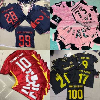 Mực Và Decal in Áo Bóng Đá - in tên số đá banh ( Dành Cho Khách Mua Đồ Tại Shop)