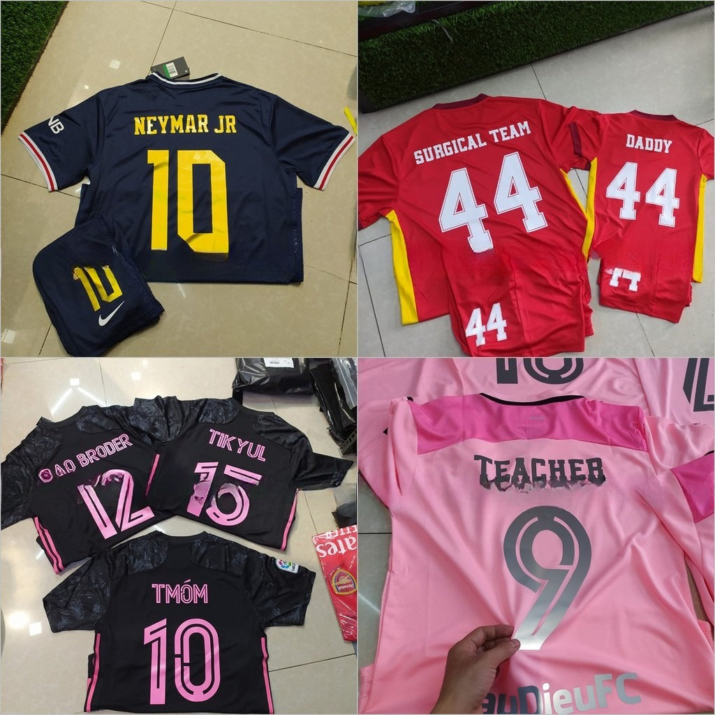 Mực Và Decal in Áo Bóng Đá - in tên số đá banh ( Dành Cho Khách Mua Đồ Tại Shop)