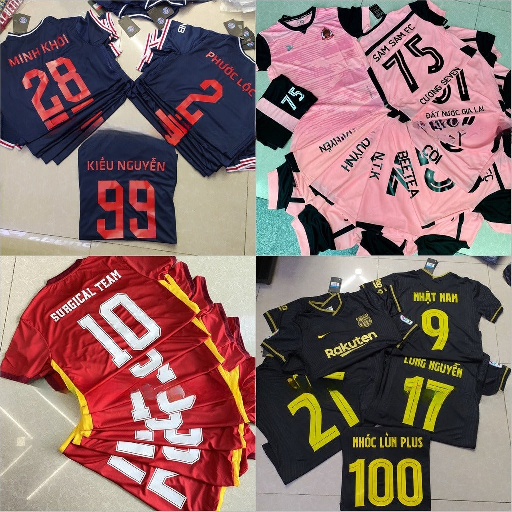 Mực Và Decal in Áo Bóng Đá - in tên số đá banh ( Dành Cho Khách Mua Đồ Tại Shop)