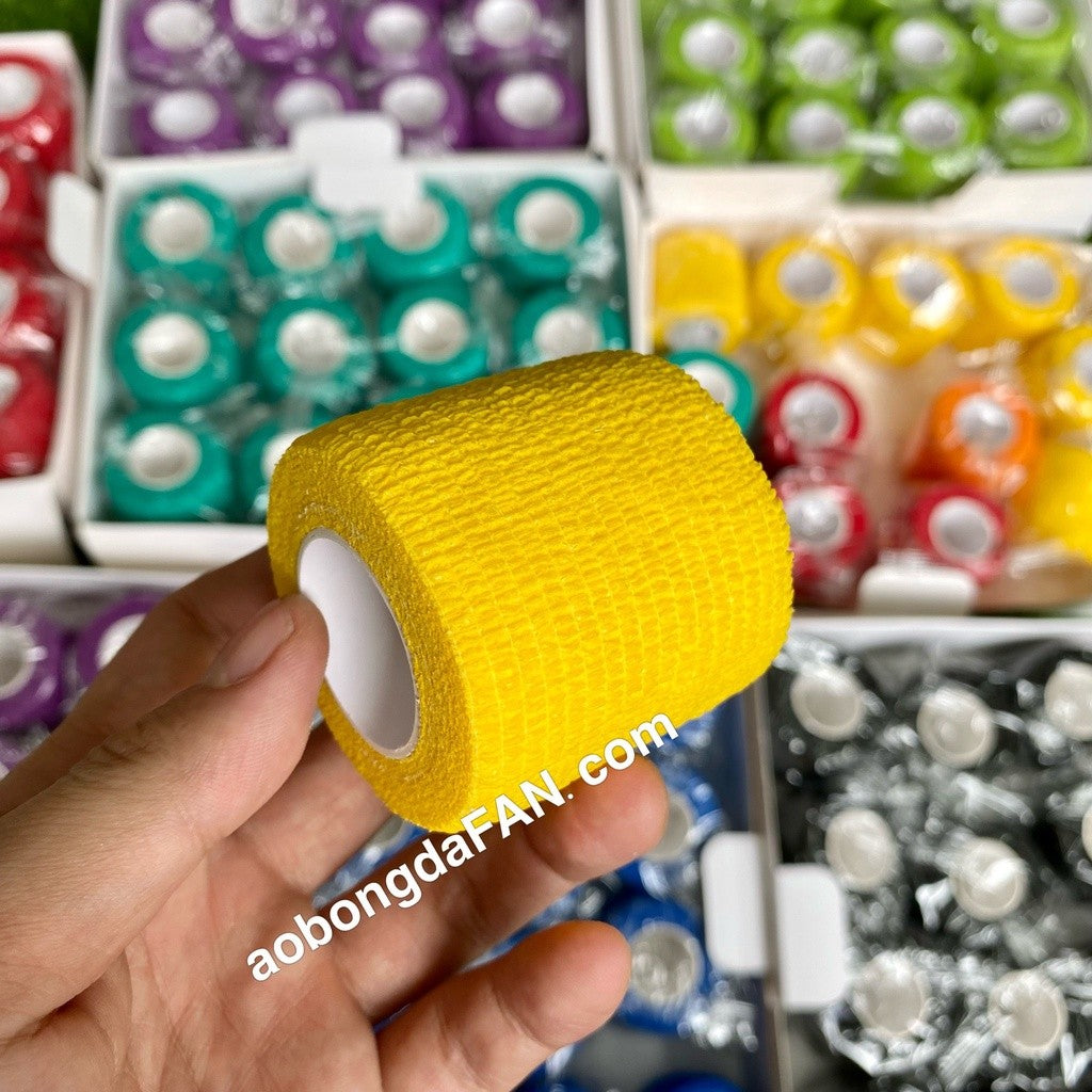 Băng Thun Bóng Đá - Băng Keo Thể Thao Tự Dính (cao su non) - rộng 5cm*4.5m