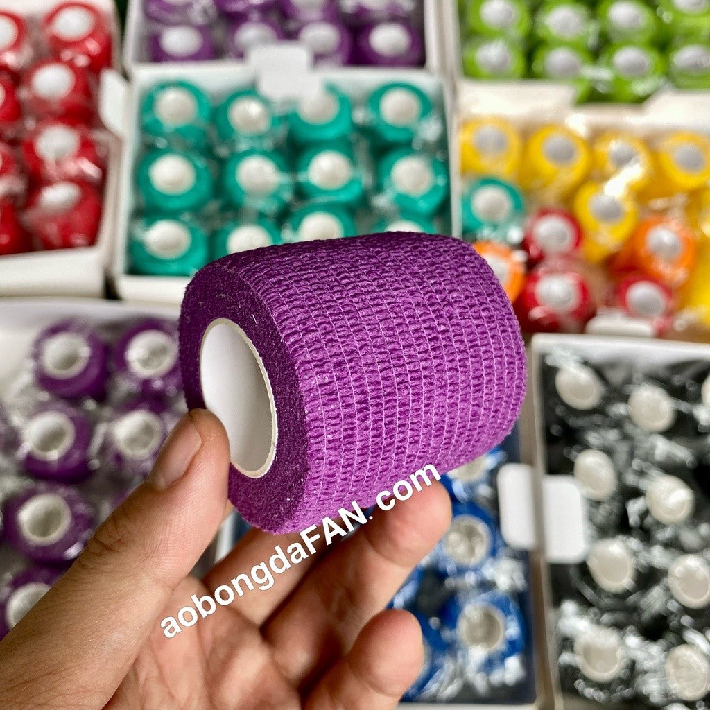 Băng Thun Bóng Đá - Băng Keo Thể Thao Tự Dính (cao su non) - rộng 5cm*4.5m