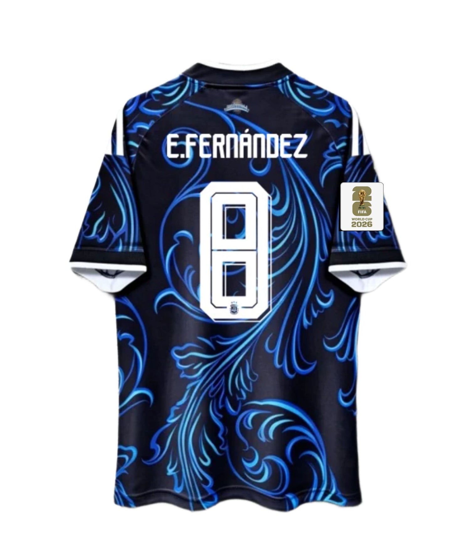 Áo đấu World Cup Argentina 2026, phiên bản cổ động viên sân nhà và sân khách, số 10, Messi, số 8, phiên bản chính xác của Enzo