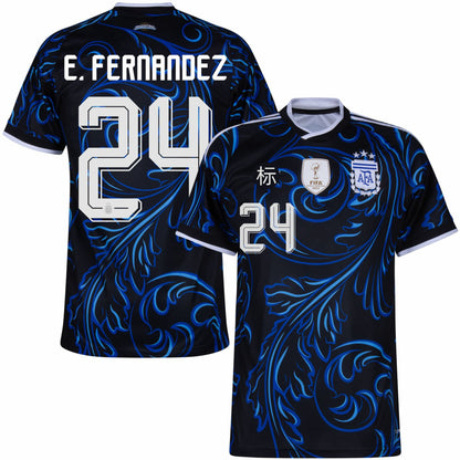 Áo đấu World Cup Argentina 2026, phiên bản cổ động viên sân nhà và sân khách, số 10, Messi, số 8, phiên bản chính xác của Enzo