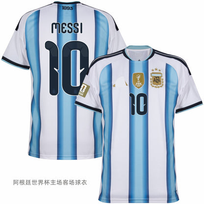 Áo đấu World Cup Argentina 2026, phiên bản cổ động viên sân nhà và sân khách, số 10, Messi, số 8, phiên bản chính xác của Enzo