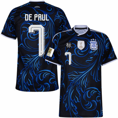 Áo đấu World Cup Argentina 2026, phiên bản cổ động viên sân nhà và sân khách, số 10, Messi, số 8, phiên bản chính xác của Enzo