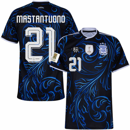Áo đấu World Cup Argentina 2026, phiên bản cổ động viên sân nhà và sân khách, số 10, Messi, số 8, phiên bản chính xác của Enzo
