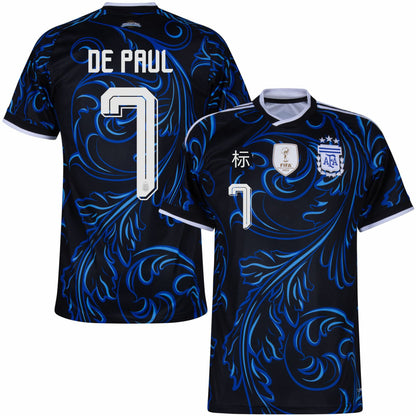 Áo đấu World Cup Argentina 2026, phiên bản cổ động viên sân nhà và sân khách, số 10, Messi, số 8, phiên bản chính xác của Enzo