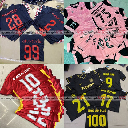 Mực Và Decal in Áo Bóng Đá - in tên số đá banh ( Dành Cho Khách Mua Đồ Tại Shop)