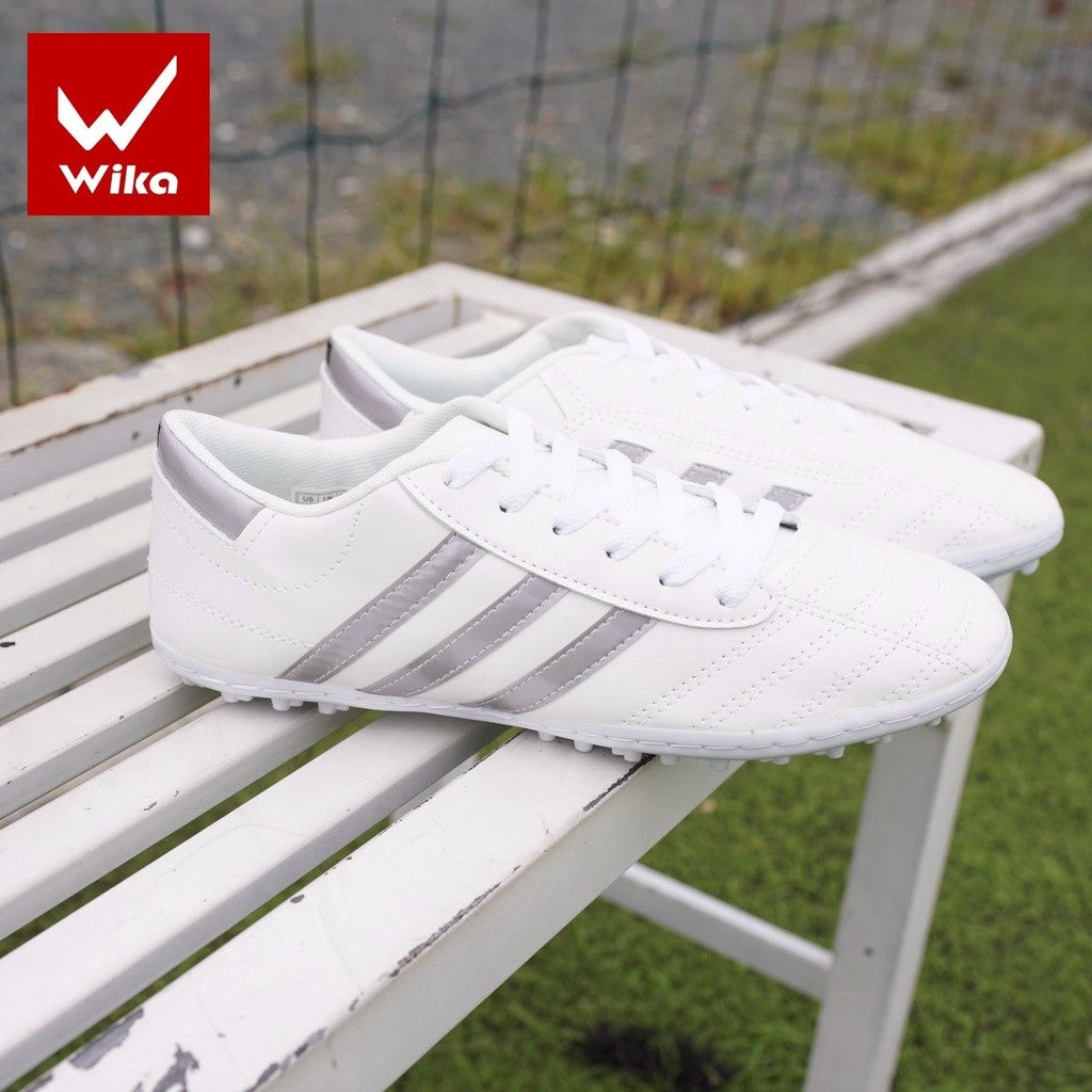 GIÀY BÓNG ĐÁ BIG SIZE WIKA 3 SỌC (tặng tất dệt)- GIÀY PHỦI SIZE 44 & SIZE 45 - Đã may full đế