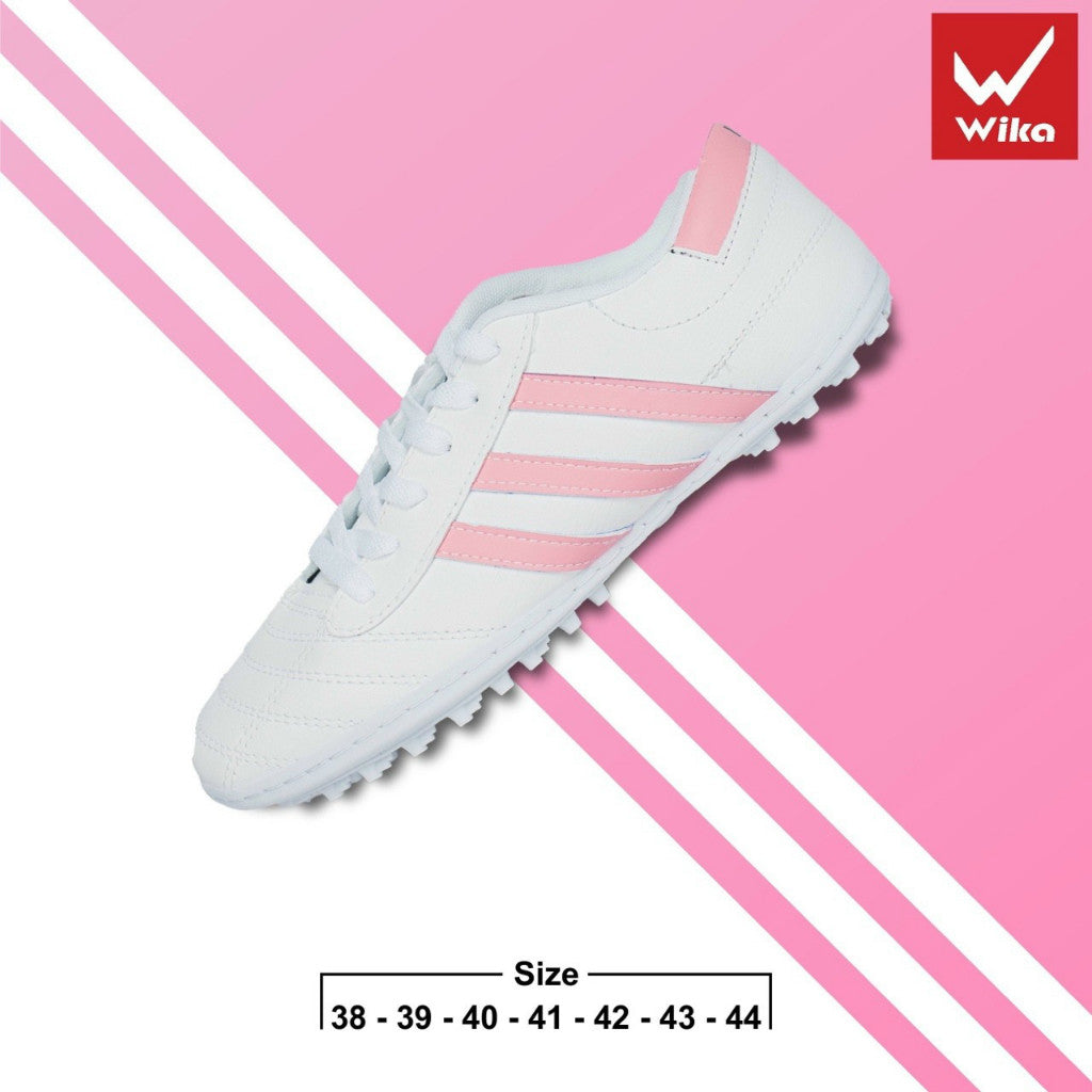 GIÀY BÓNG ĐÁ BIG SIZE WIKA 3 SỌC (tặng tất dệt)- GIÀY PHỦI SIZE 44 & SIZE 45 - Đã may full đế