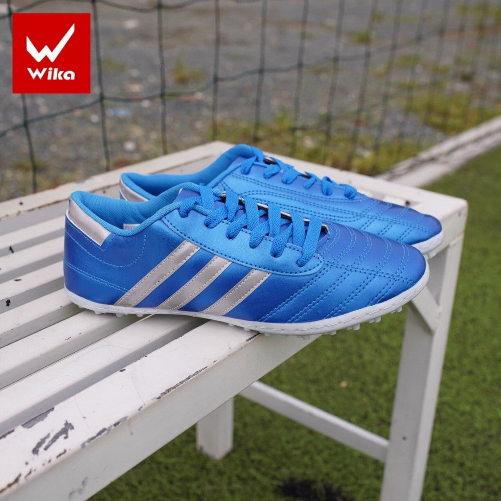 GIÀY BÓNG ĐÁ BIG SIZE WIKA 3 SỌC (tặng tất dệt)- GIÀY PHỦI SIZE 44 & SIZE 45 - Đã may full đế