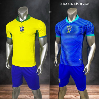 Bộ Bóng Đá Đội Tuyển Brazil 2025- Thun Cao Cấp
