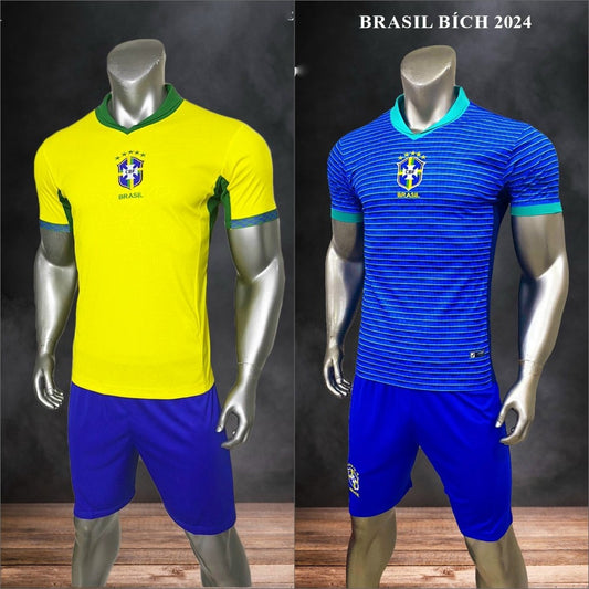 Bộ Bóng Đá Đội Tuyển Brazil 2025- Thun Cao Cấp