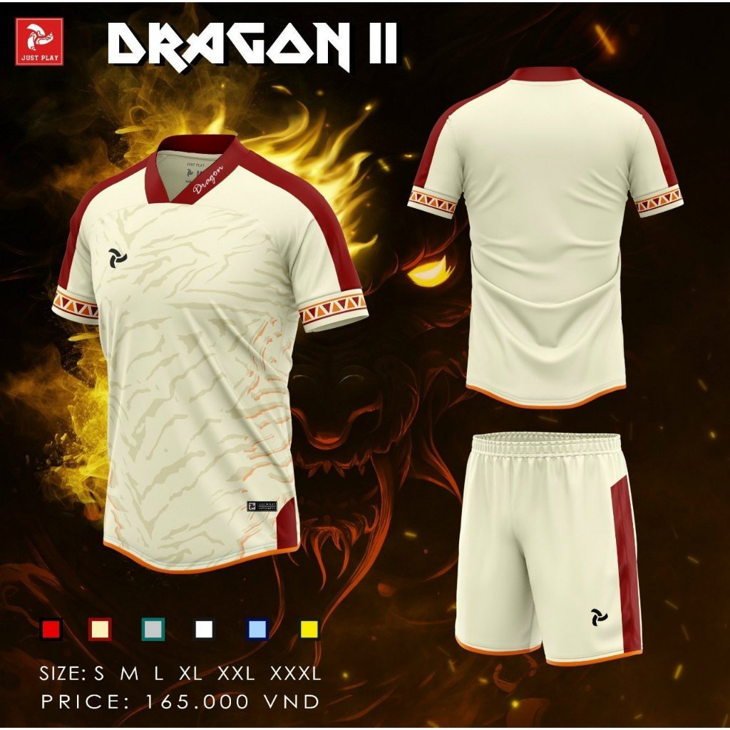 Bộ Quần Áo Bóng Đá  JP Dragon - Có In Tên Số