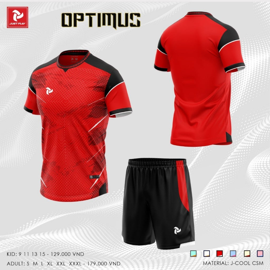Bộ Bóng Đá Trẻ Em Thun Dệt Thoáng Mát - JP Optimus