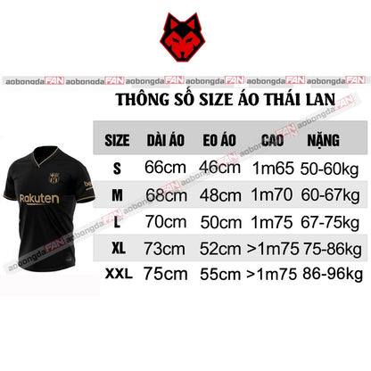 [Xả Kho- Sale Hết] Bộ Quần Áo Bóng Đá Thái Lan Lẻ Size, Áo Đá Banh Thái