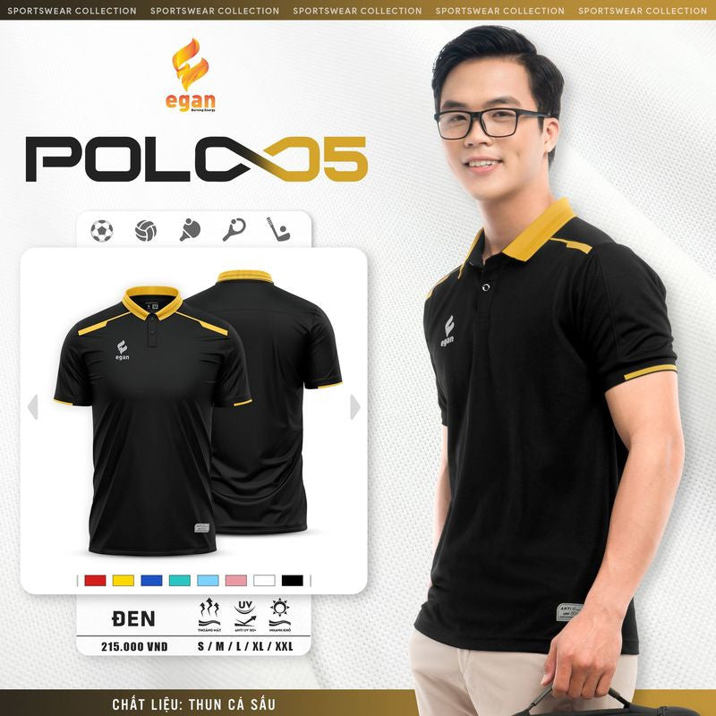 Áo Thun Polo Egan UV Cao Cấp- Chống Tia UV - Áo Phông Có Cổ - Chính Hãng Egan