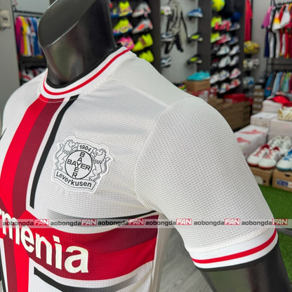 Bộ Bóng Đá Bayer 04 Leverkusen Trắng Sân Nhà - Vải Mè Thái