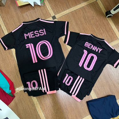 Bộ Đồ Bóng Đá Messi , đội Inter Miami - size trẻ em (có in thêm tên số)