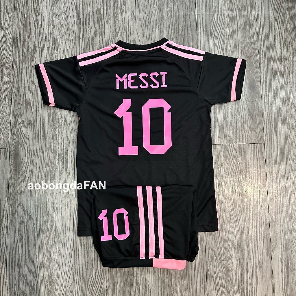 Bộ Đồ Bóng Đá Messi , đội Inter Miami - size trẻ em (có in thêm tên số)