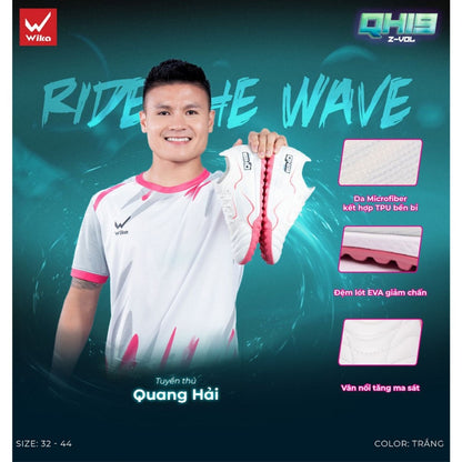 Đôi Giày WIka QH19 Z-Vol Quang Hải Đế TF (Tặng Tất & Túi Rút)