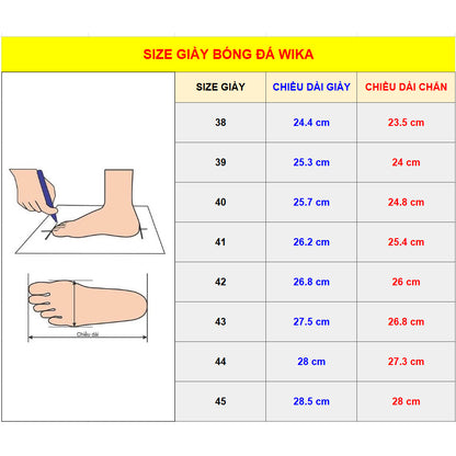Đôi Giày WIka QH19 Z-Vol Quang Hải Đế TF (Tặng Tất & Túi Rút)