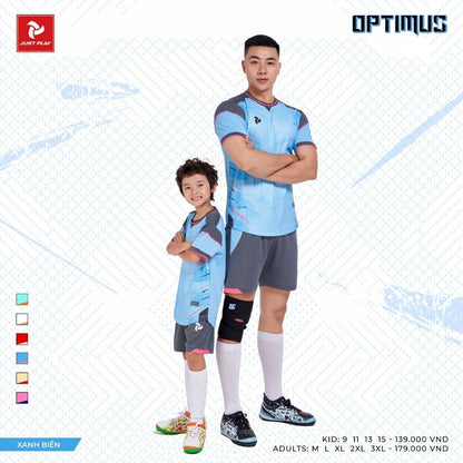 Bộ Bóng Đá Trẻ Em Thun Dệt Thoáng Mát - JP Optimus