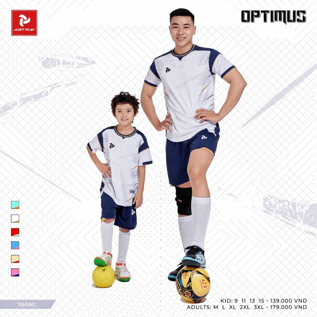 Bộ Bóng Đá Trẻ Em Thun Dệt Thoáng Mát - JP Optimus