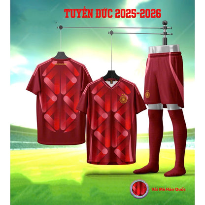 Áo Bóng Đá Đội Tuyển Đức Trắng EURO 2024 Mới Nhất - Thun Cao Cấp