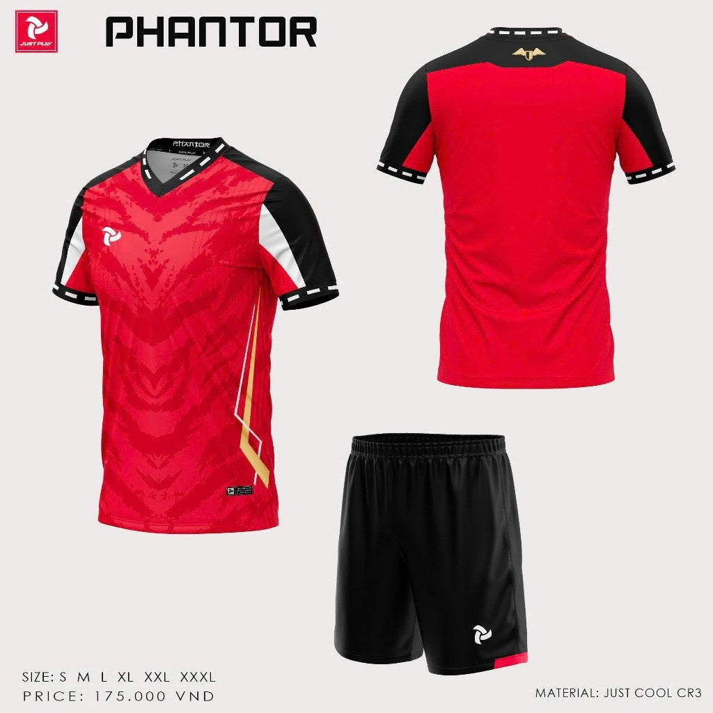 Bộ Bóng Đá Không logo Thiết Kế JP Phantor - Có In Tên Số