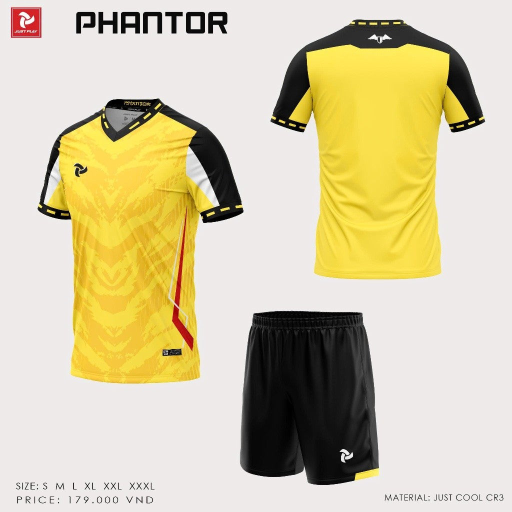 Bộ Bóng Đá Không logo Thiết Kế JP Phantor - Có In Tên Số