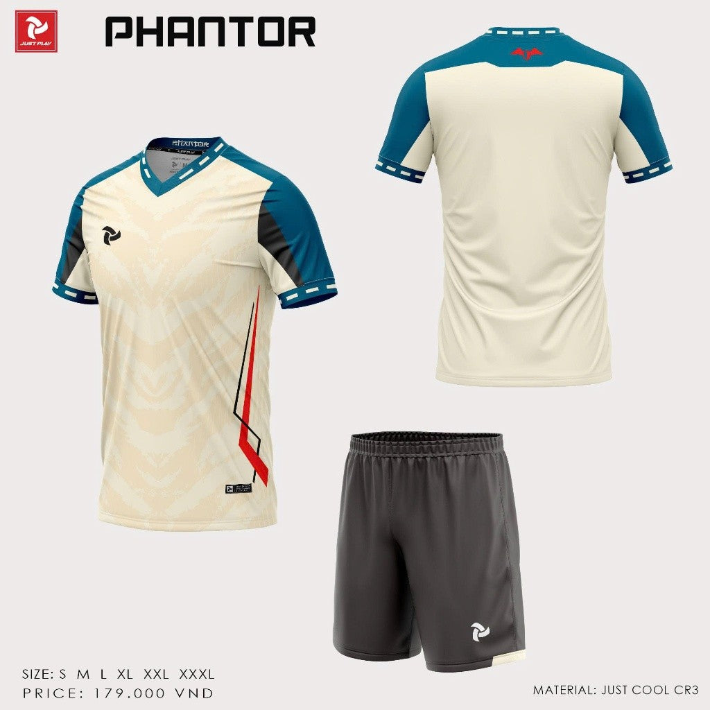 Bộ Bóng Đá Không logo Thiết Kế JP Phantor - Có In Tên Số