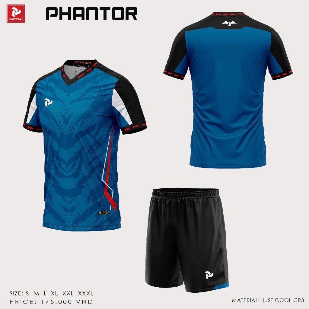 Bộ Bóng Đá Không logo Thiết Kế JP Phantor - Có In Tên Số