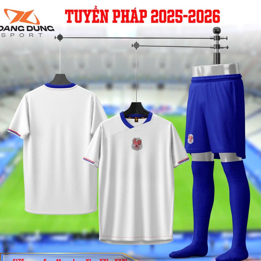 Bộ Quần Áo Bóng Đá Đội Tuyển Pháp - Có in tên số