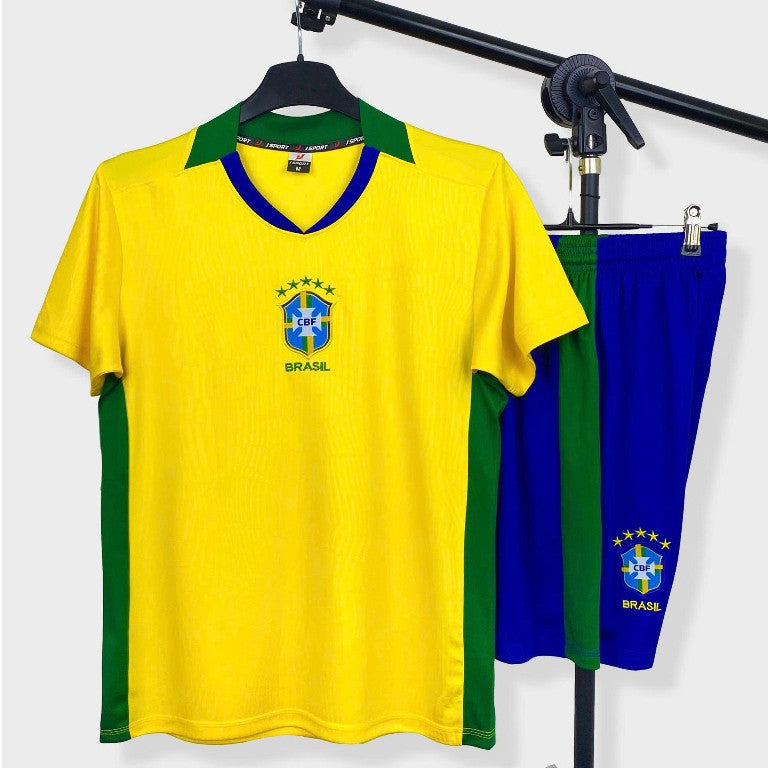 Bộ Bóng Đá Đội Tuyển Brazil 2025- Thun Cao Cấp