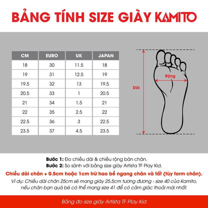 Giày Bóng Đá Trẻ Em Kamito Artista Play TF KID